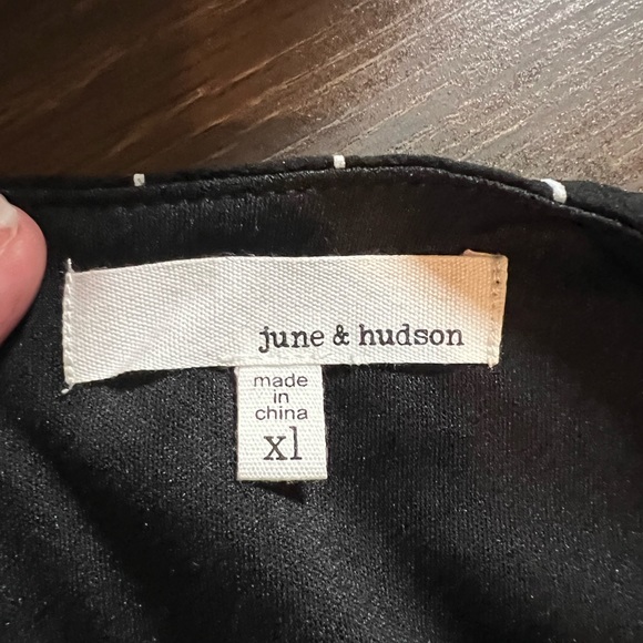 June and Hudson black with white stripes jumpsuit size XL. NWT - Picture 7 of 7